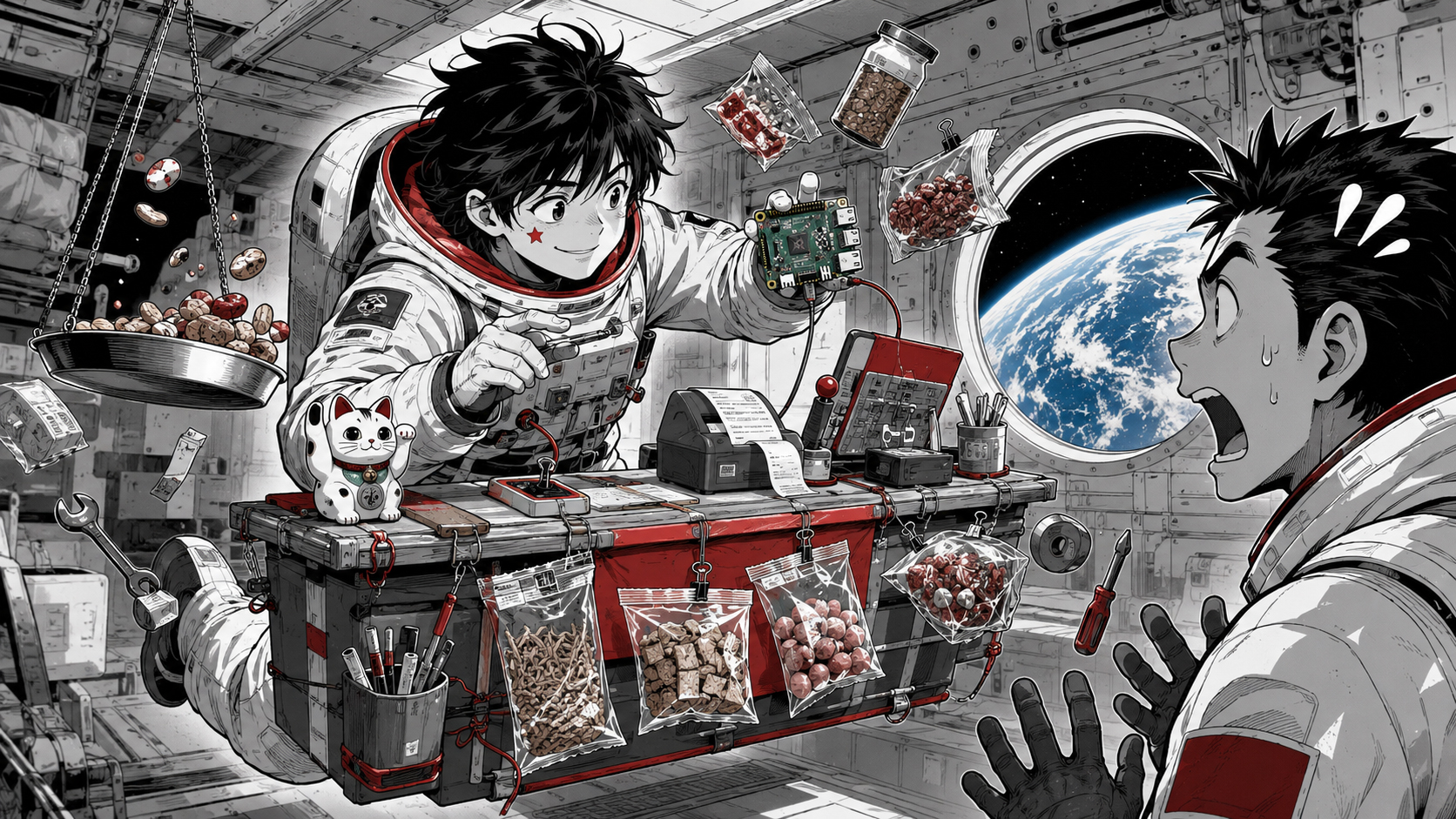 ラズベリーパイを使って宇宙銀行を始める宇宙飛行士