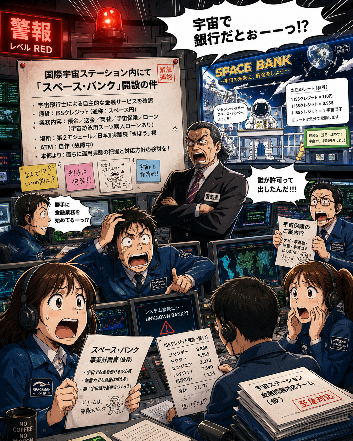 地球側、混乱。